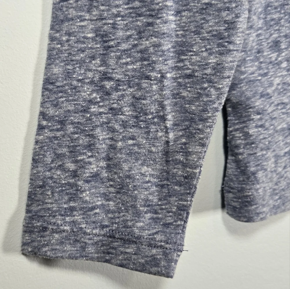 Crewcuts Girls Blue Heather Long Sleeve Lace‎ Heart Shirt NWT Size 10